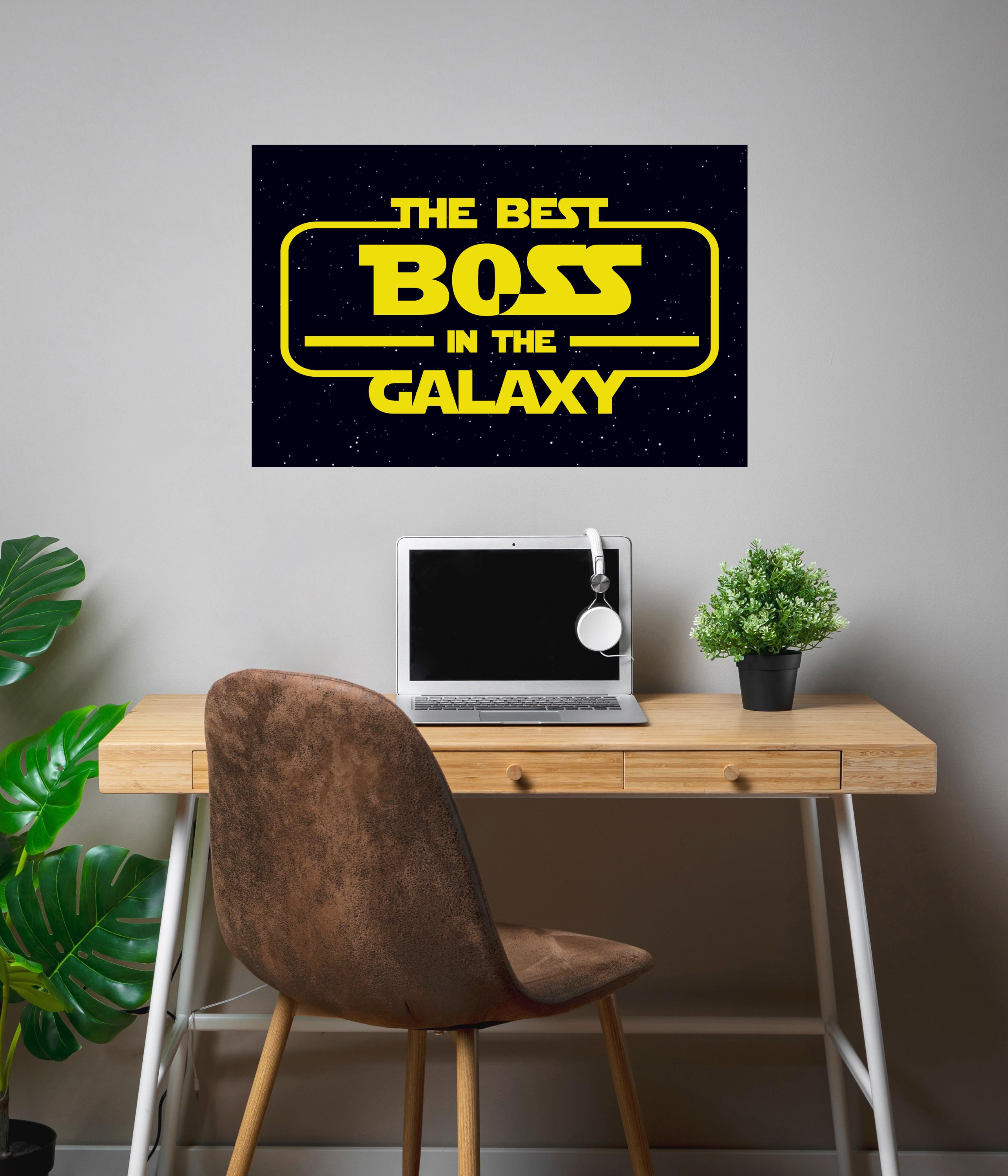 Best Boss in the Galaxy Sign | Star Wars Inspired Printable (digital ...