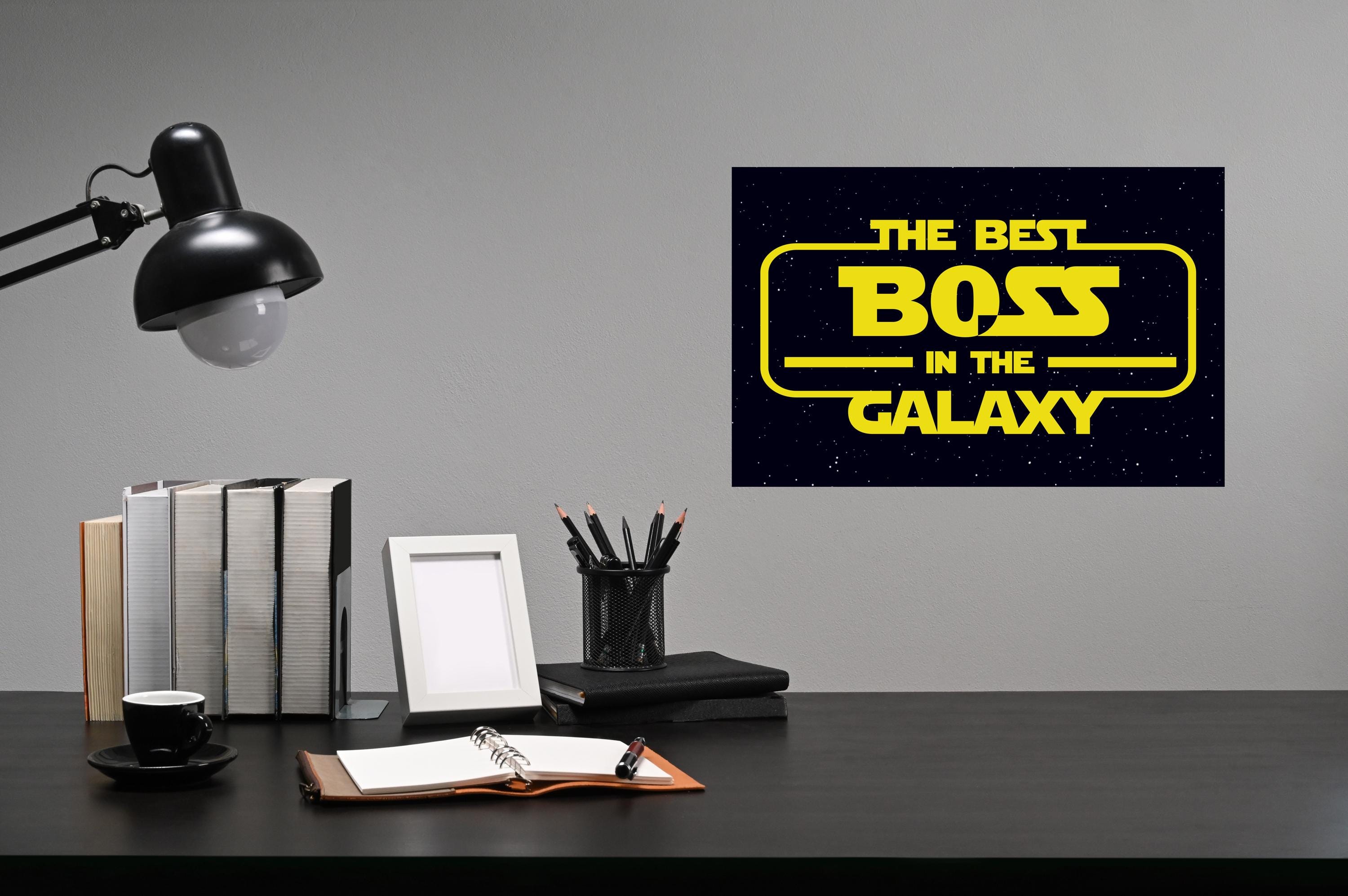 Best Boss in the Galaxy Sign | Star Wars Inspired Printable (digital ...