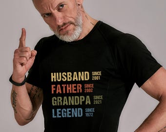 Husband Father Grandpa Legend Shirt SVG download