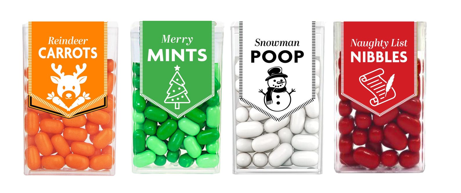 Christmas Tic Tac Printable Labels Holiday Party Favors Stocking