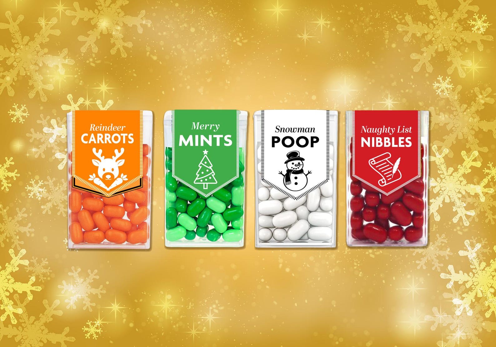 Christmas Tic Tac Printable Labels Holiday Party Favors Stocking