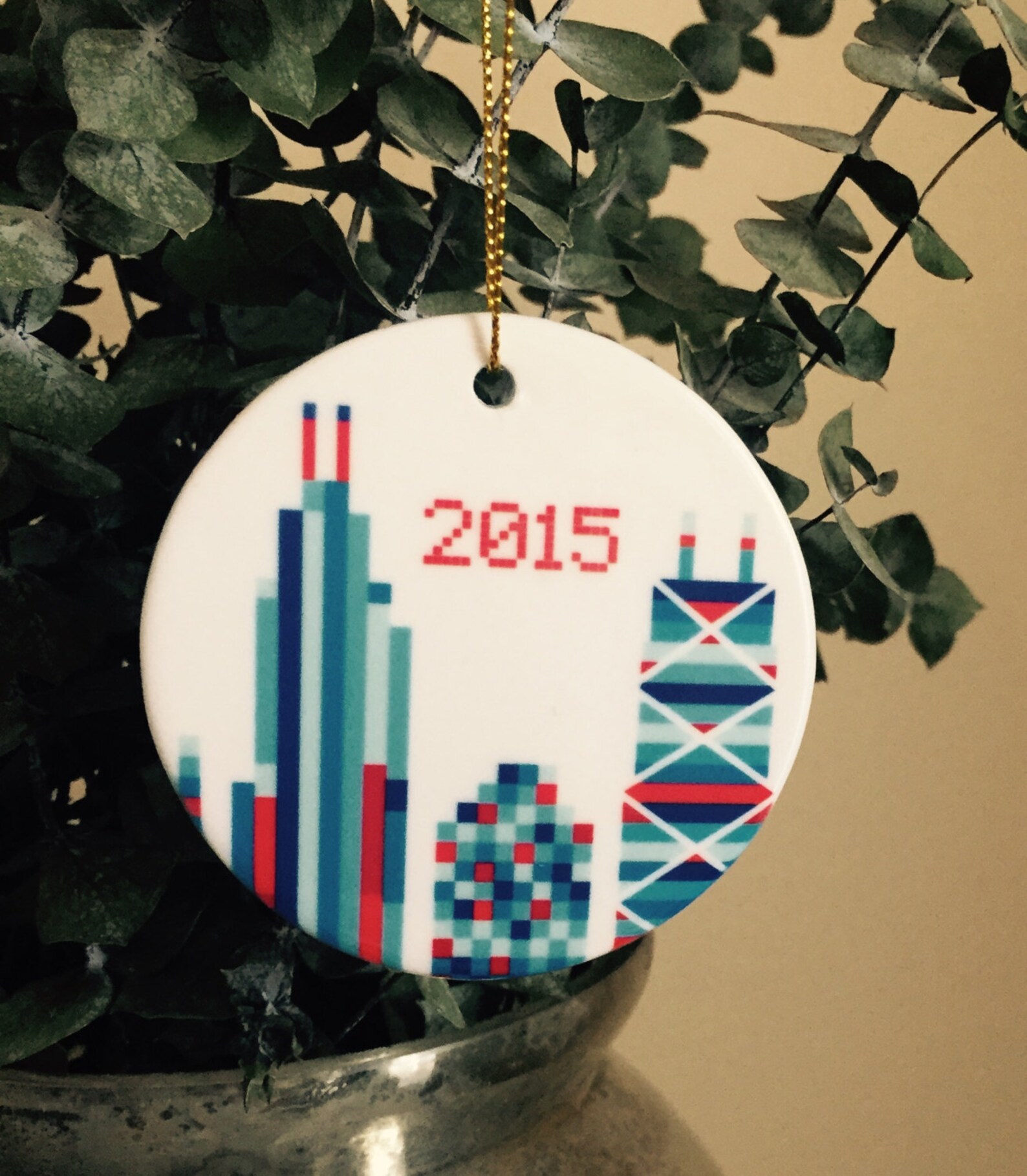 Chicago Christmas Ornament Chicago Ornament 2021 Chicago Etsy