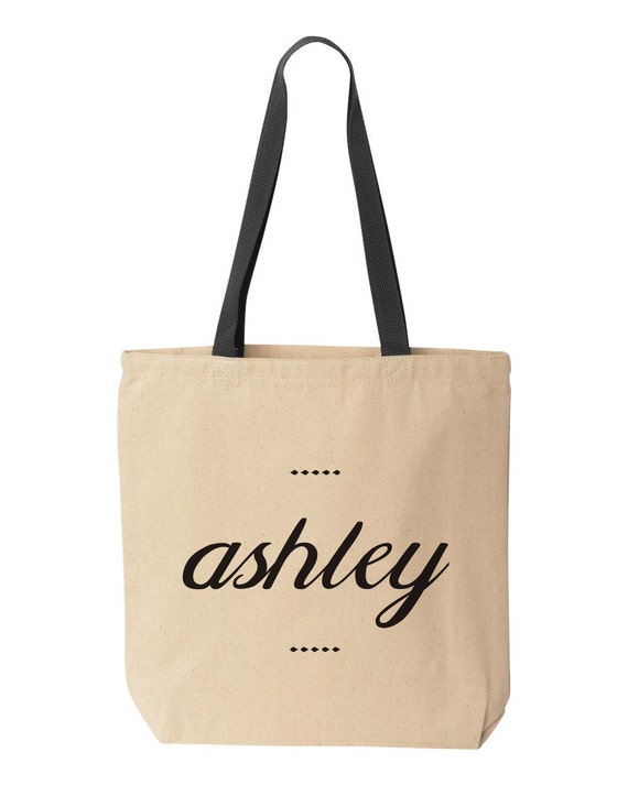 Tote Bag Personalized Canvas Bag with Name Wedding & | Etsy