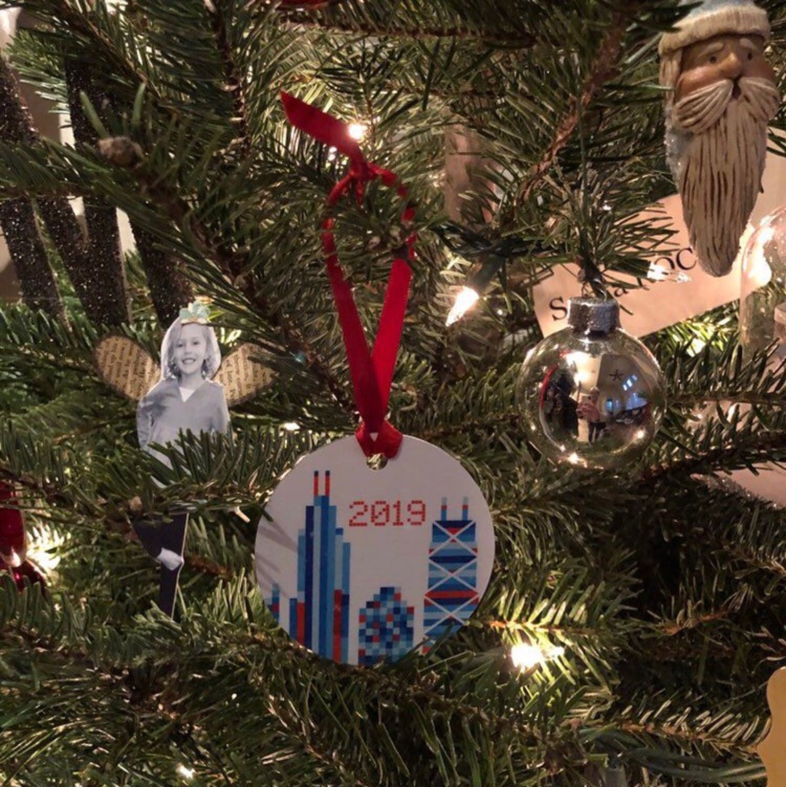 Chicago Christmas Ornament Chicago Ornament 2021 Chicago Etsy