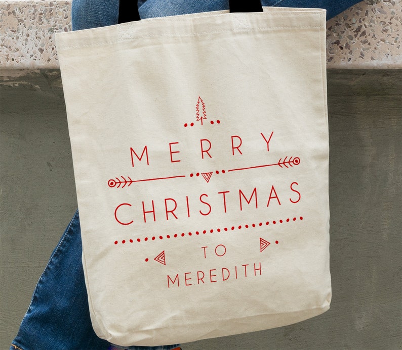 large christmas tote bags