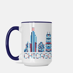 Chicago Skyline Mug, Chicago Gift Mug, Chicago Girls Trip, Chicago Guys Trip, Chicago Birthday, Chicago Destination Trip, Chicago Travel