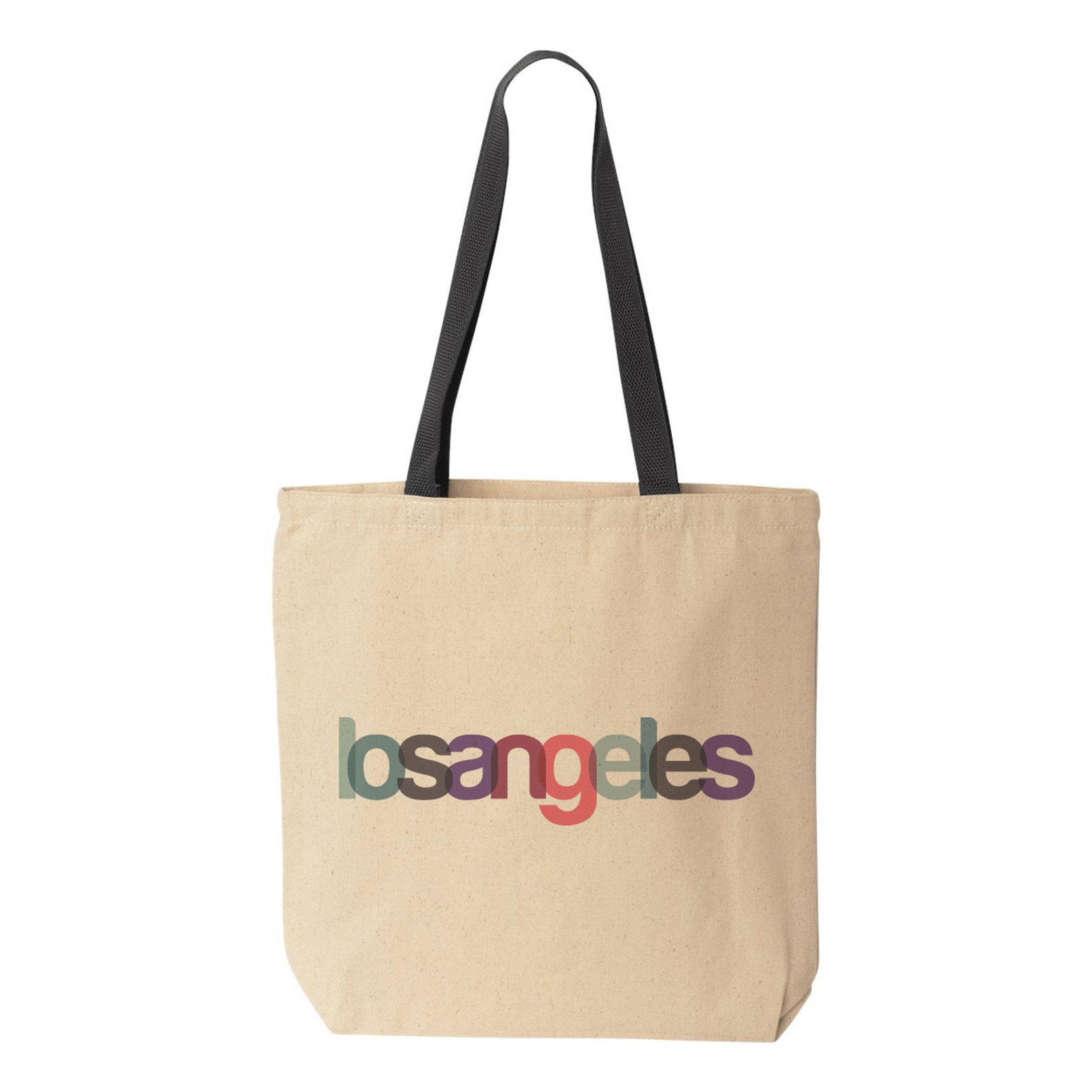Los Angeles Tote Bags Natural Canvas California Wedding Etsy