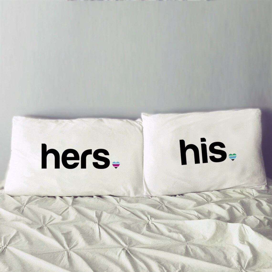 His and Hers Pillowcase Set Bridal Shower Gifts Etsy Israel