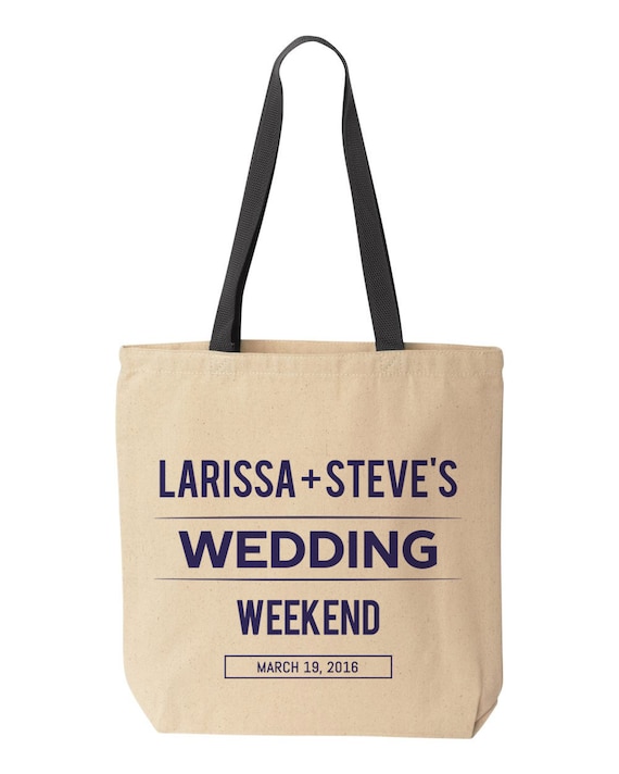 Destination Wedding Totes Custom Bridal Party Favor Bags Hotel