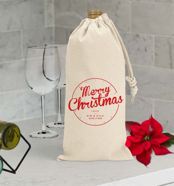 Christmas Wine Bags, Corporate Christmas Gifts & Wine Bags with