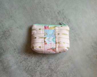 Purse organizing pouch - zipper bag - one of a kind - birthday gift