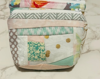 Purse organizing pouch - zipper bag - one of a kind - birthday gift