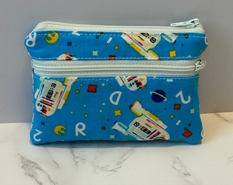 Small Lisbon Pouch - Blue R2 - Small Wallet