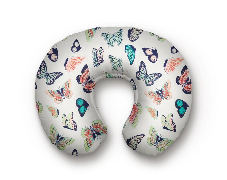 Girl Boppy cover Butterfly boppy cover minky boppy cover Etsy