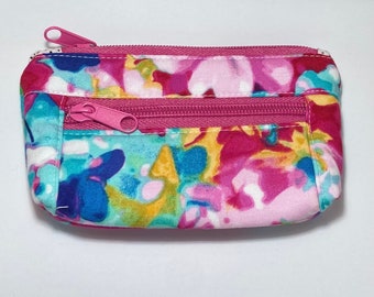 Floral - small Devon pouch - cosmetic bag