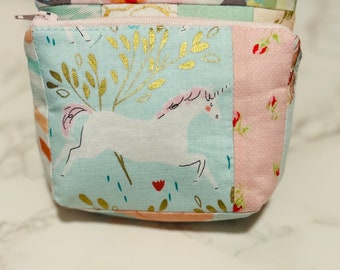 Unicorn bag - Mini Pouch - essential oil bag - girl’s birthday gift