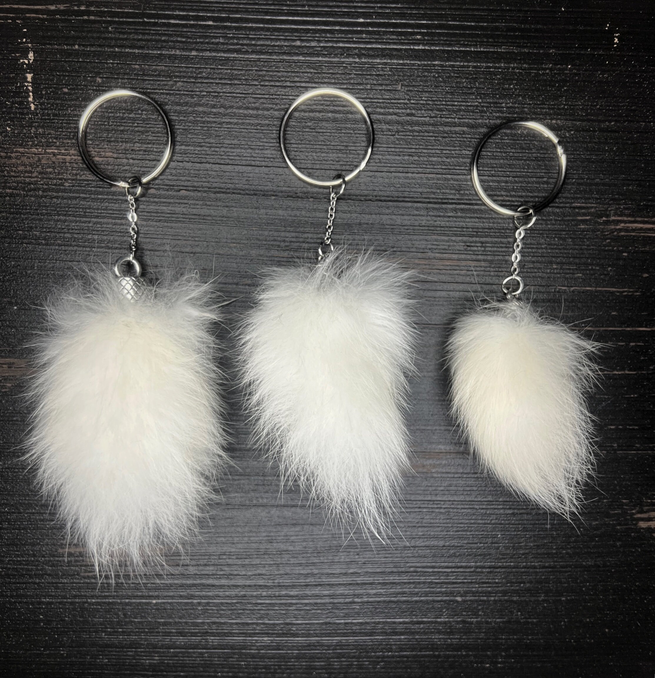 Bunny tail keychain best sale