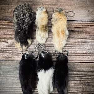 Rabbit foot key chain