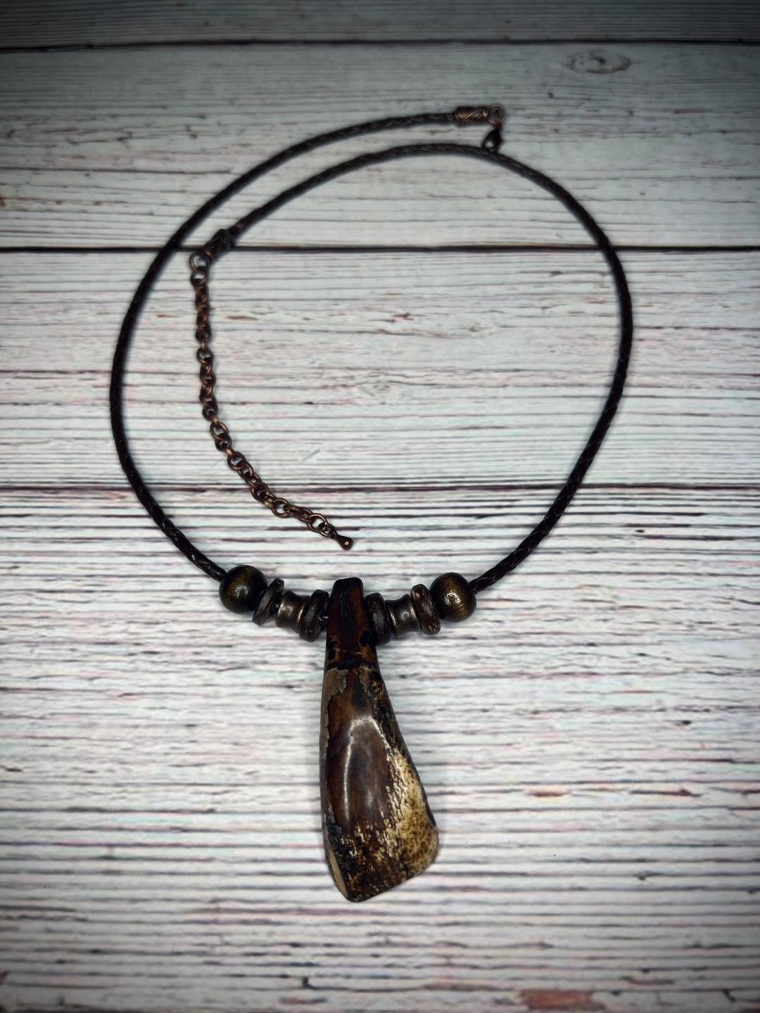 Bohemian Necklace - Buffalo Tooth - Tooth Pendant - Etsy
