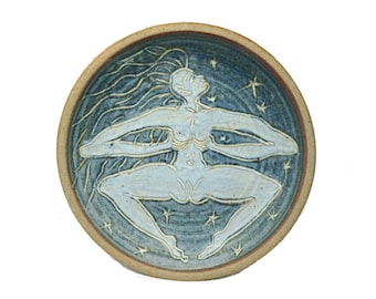 Nuit Egyptian Sky Goddess Offering Bowl Ritual Altar Cakes Plate