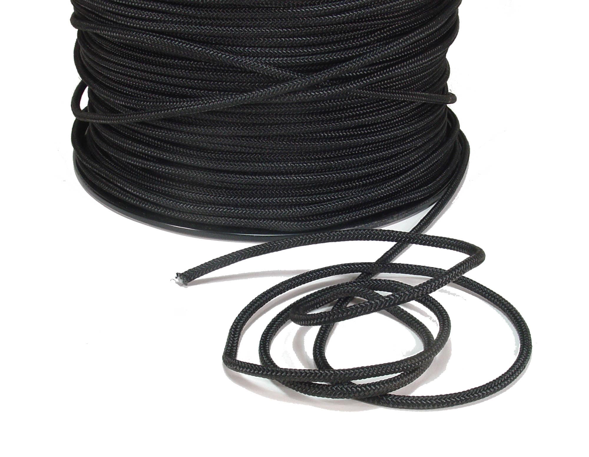 Djembe Drum Replacement Rope, Black in 25 foot increments.