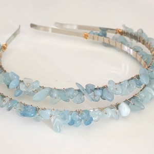 Aquamarine Goddess Crystal Crown