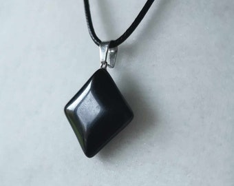 Black Obsidian Crystal Necklace