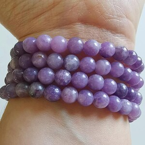 Lepidolith Edelstein Armband