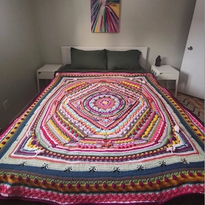 Beautiful Crochet Mandala Blanket