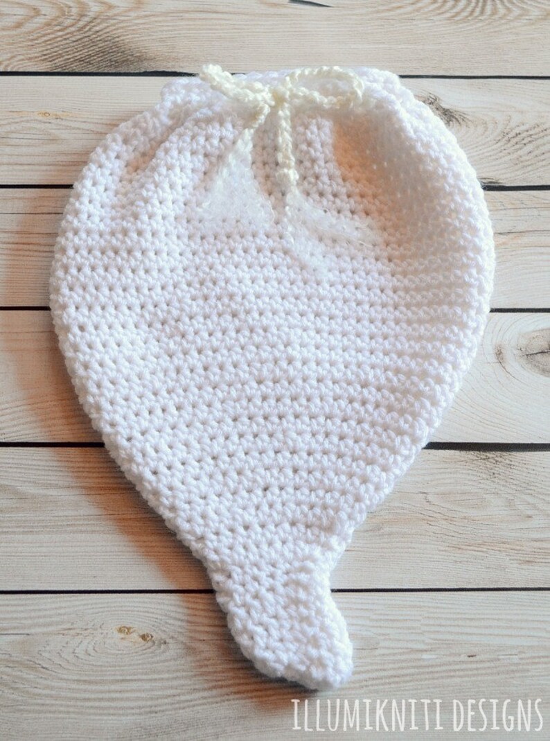 DIY Crochet Pattern Ghost Swaddle Sack and Hat Set Newborn Etsy
