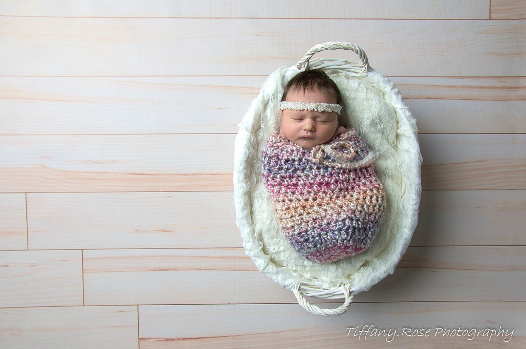 DIY Crochet Pattern Newborn Swaddle Sack Photography Prop Etsy