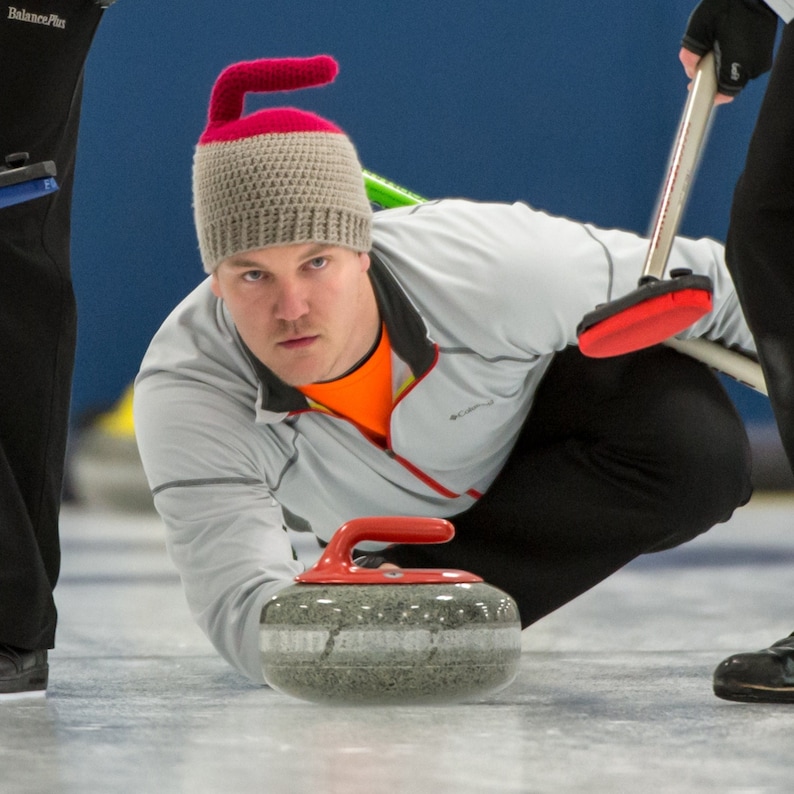 The Original Curling Rock Crochet Hat image 1