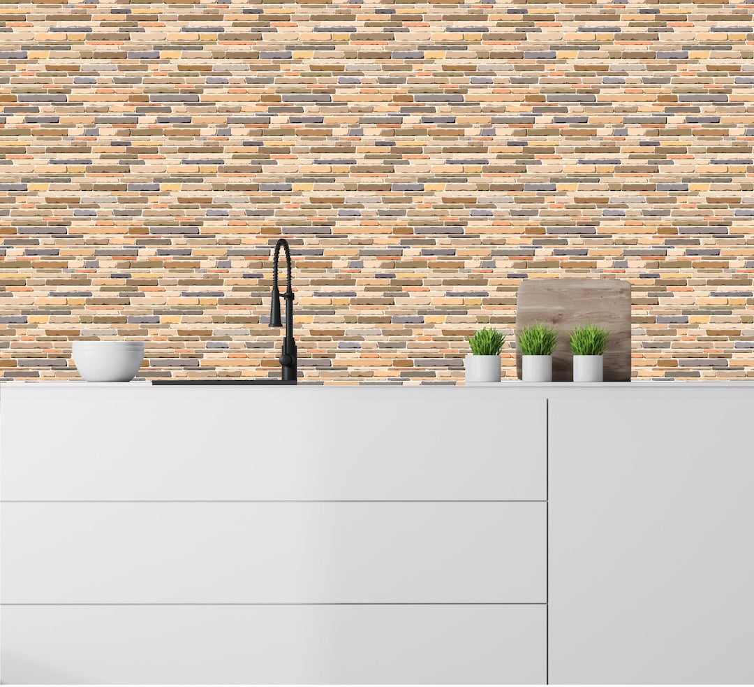 Tile Wallpaper Kitchen Wallpaper Kitchen Decals Dining Room Etsy