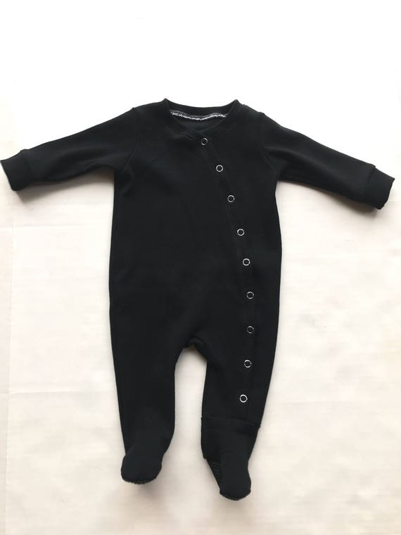 black footed onesie baby