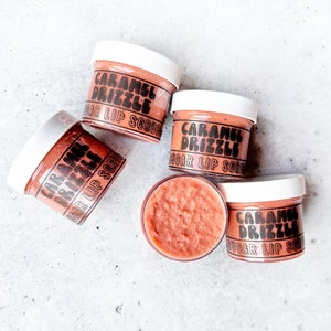 Caramel Drizzle Lip Scrub: Hydrating Vegan Lip Exfoliant