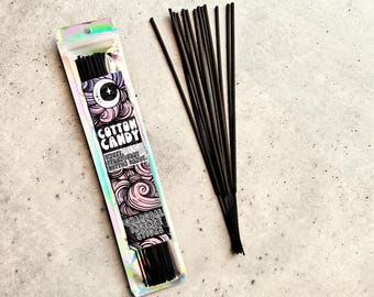 Cotton Candy Incense Sticks: Hand-Dipped Charcoal, Long Lasting - 9 Inch, 25 Count