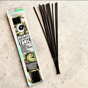 ORANGE BLOSSOM TONIC | 9 Inch Charcoal Incense Sticks | Clean Burning Incense | Long Lasting Incense | 25 Sticks