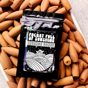 Pocket Full of Sunshine | Sample Pack | Backflow and Topflow Incense Cone | Extra Large 2 Inch Cones | Made to Order