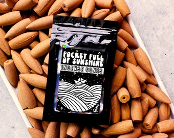 Pocket Full of Sunshine Incense Cones Sample: Citrus Eucalyptus Scent