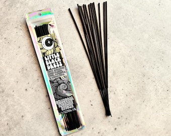 Little Black Dress Incense Sticks: White Carnation, Black Rose - 25 Count