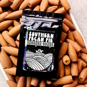SOUTHERN PECAN PIE | Sample Pack | Backflow and Topflow Incense Cone | Extra Large 2 Inch Cones | Made to Order
