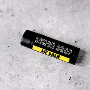 Lemon Drop Vegan Lip Balm: Natural Solid Lip Gloss