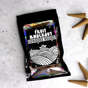 FRUIT KNOCKOUT Backflow Incense Cones | Extra Large 2 Inch Cones | Made to Order