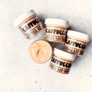 Cappuccino Lip Scrub: Vegan Coffee & Cream Lip Exfoliant