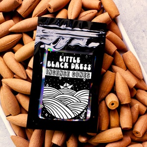 Little Black Dress Incense Cones, Extra Large Incense, Sample Pack 5 Cones, Home Fragrance, For Smudging or Relaxation