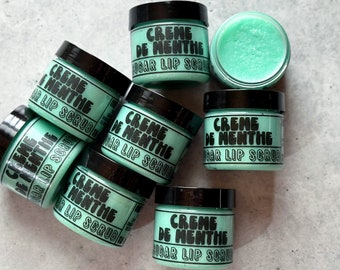 CREME DE MENTHE - Hydrating Lip Scrub -  Gifts for Her - For Lips - Lip Exfoliant - Lip Care - Vegan Lip Scrub