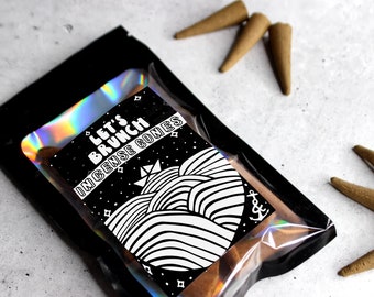 Let's Brunch Incense Cones: Topflow or Backflow, Extra Large