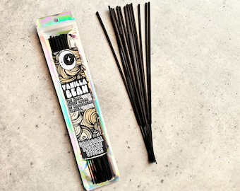 Vanilla Bean Charcoal Incense Sticks | Sweet Vanilla Home Fragrance for Meditation, Yoga & Relaxation