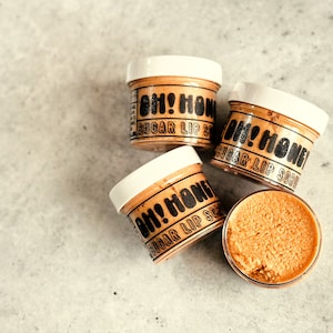 Honey Lip Scrub: Vegan Sugar Exfoliant with Jojoba & Shea