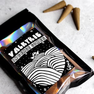 Valkyrie | Backflow or Topflow Incense Cones | Extra Large 2 Inch Cones | Made to Order